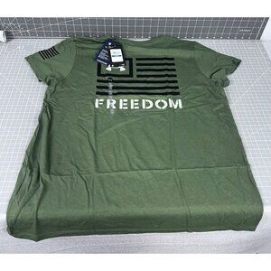 Under Armour Women's Freedom Green Banner T-Shirt sz. XL NWT New